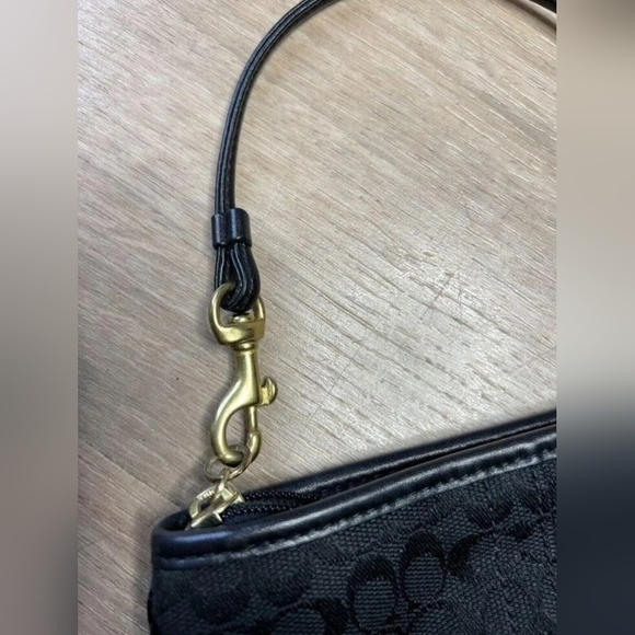 Coach | 1941 Leather Trim Canvas Wristlet | Color: Black | Vintage - Picture 9 of 13